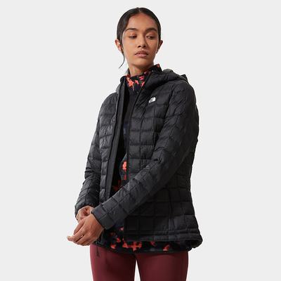 Women's The North Face THERMOBALL™ Eco Hooded Jackets Black | US-21769