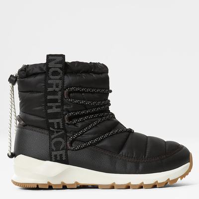 Women's The North Face THERMOBALL™ Lace-Up Boots Black / White | US-90478