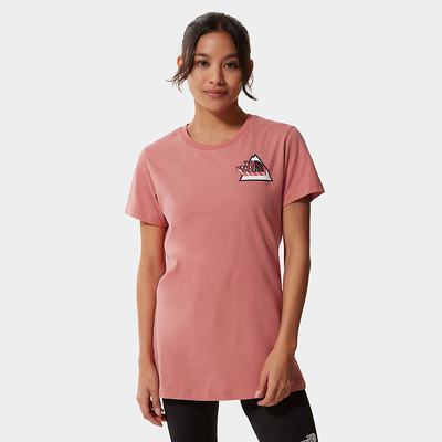 Women's The North Face Threeyama T Shirts Rose | US-15769