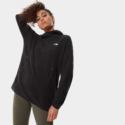 Women's The North Face Tka Glacier Fleece Hoodie Black | US-16482