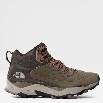 Women's The North Face VECTIV™ FUTURELIGHT™ Exploris Leather Hiking Boots Brown / Coffee Brown | US-