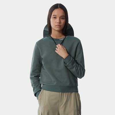 Women's The North Face Zumu Crew Neck Pullover Sweatshirt Green | US-92153