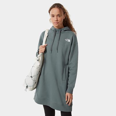 Women's The North Face Zumu Hooded Dress Green | US-92135